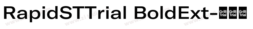 RapidSTTrial BoldExt字体转换